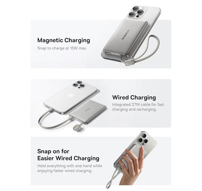 Baseus Picogo Qi2 15W Magsafe Portable Charger