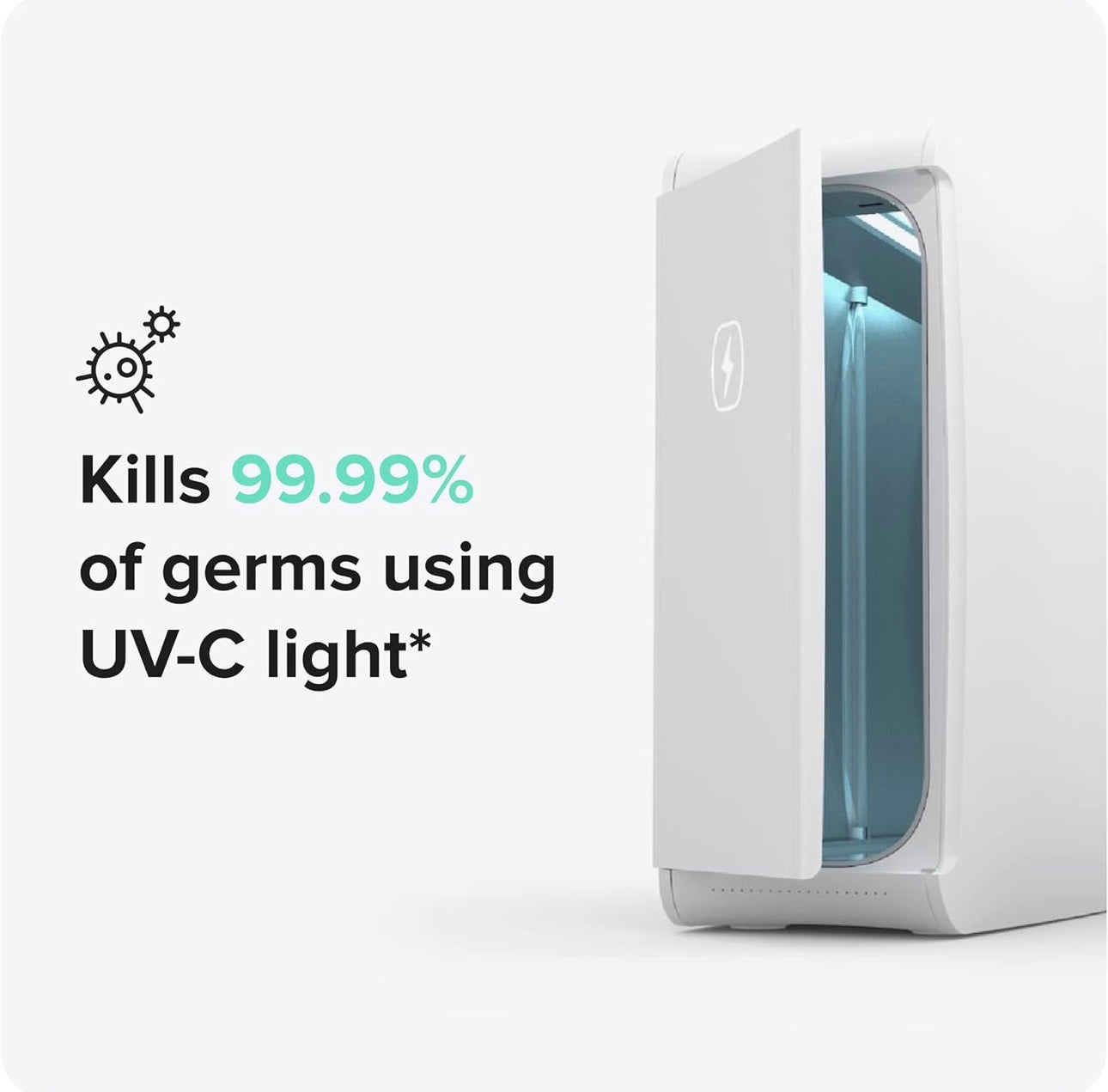XL (HomeSoap) UV Llight Sanitizer | 360° UV Sanitizing Box & Charger