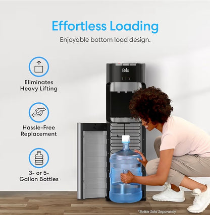 Brio Bottom Loading Water Cooler Dispenser for 5 Gallon Bottles