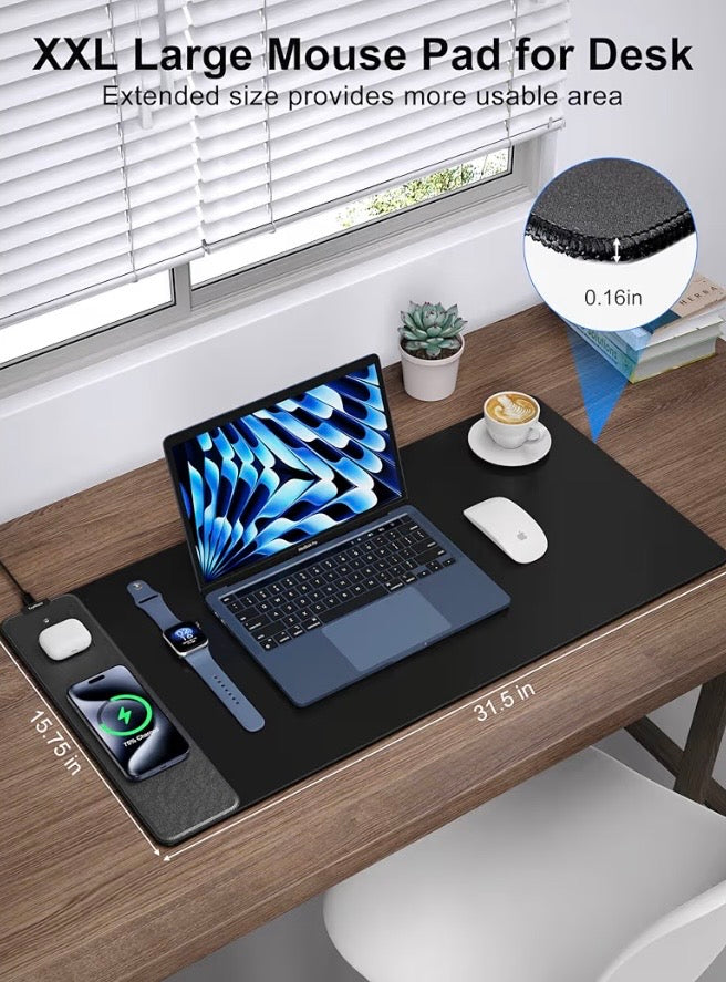 Wireless Charging Mouse Pad