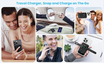 Magnetic Portable Charger for iPhone & Apple Watch