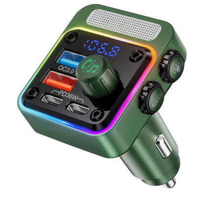 Nulaxy 54W Bluetooth 5.3 Car Adapter Charger 4-Port Fast Charging