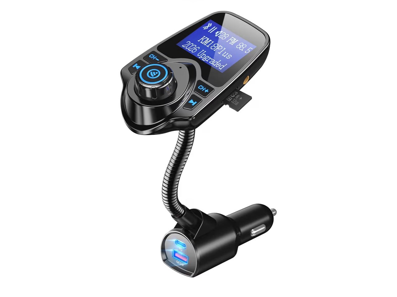 48W Bluetooth 5.4 Car FM Transmitter