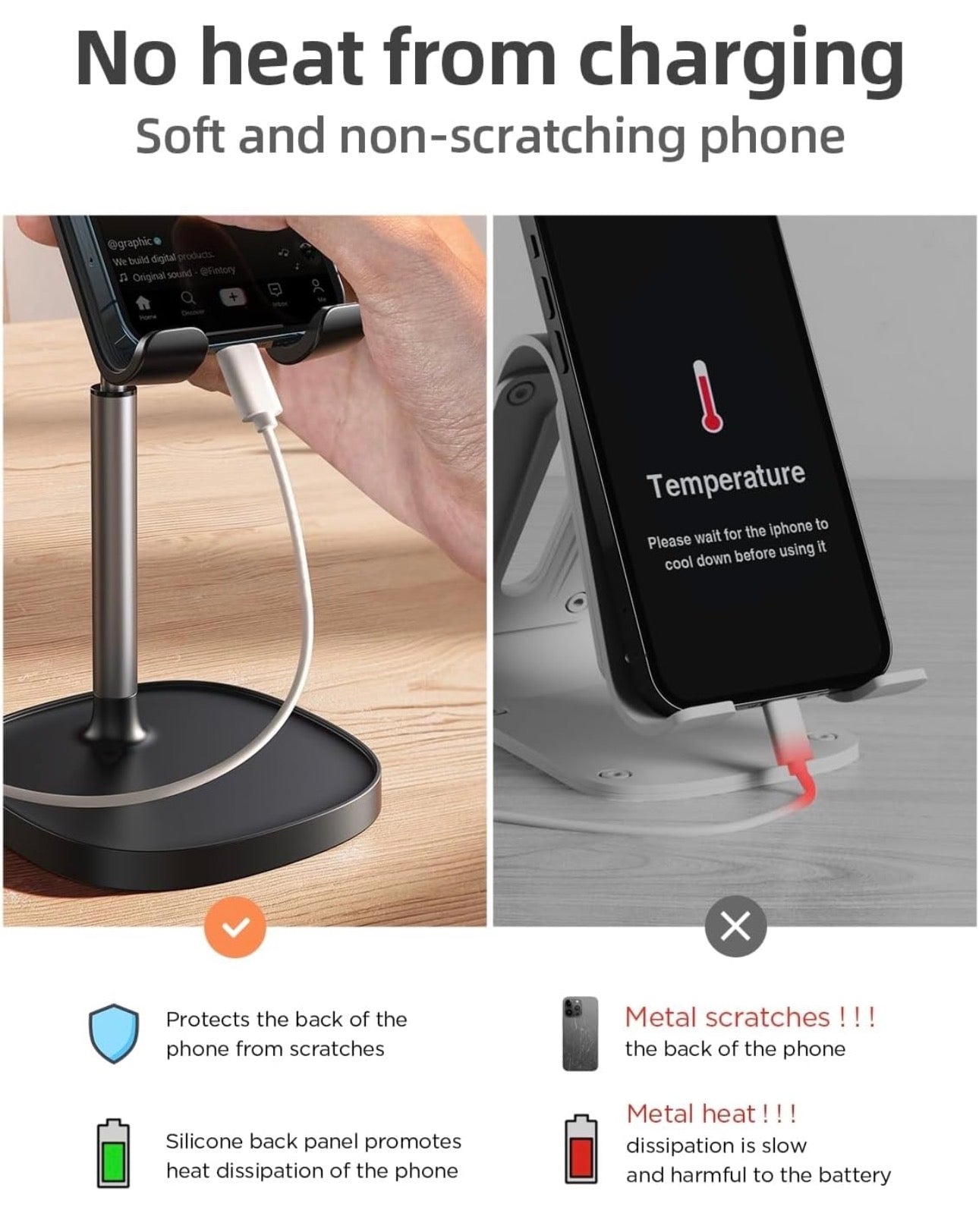 Cell Phone Stand Phone Holder for Desk