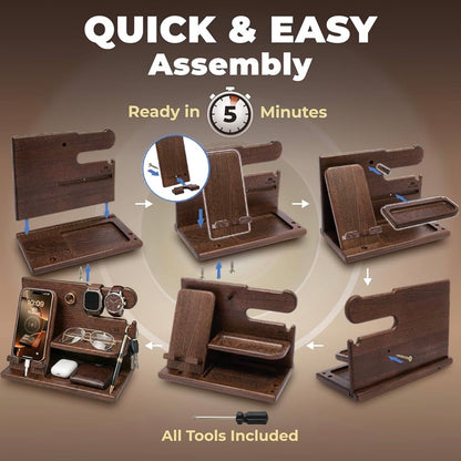 Wood Phone Docking Station
