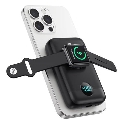 Magnetic Portable Charger for iPhone & Apple Watch