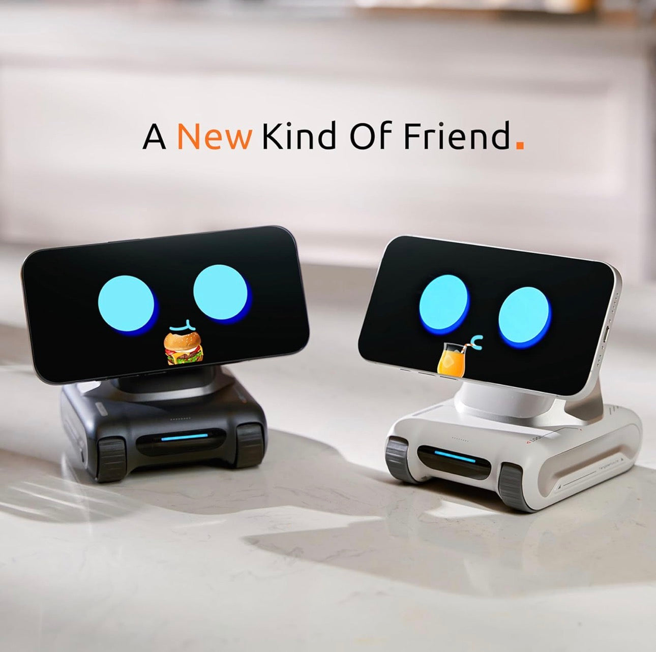Robot-Space Black-AI Desktop Companion ChatGPT&Gemini Voice Interaction