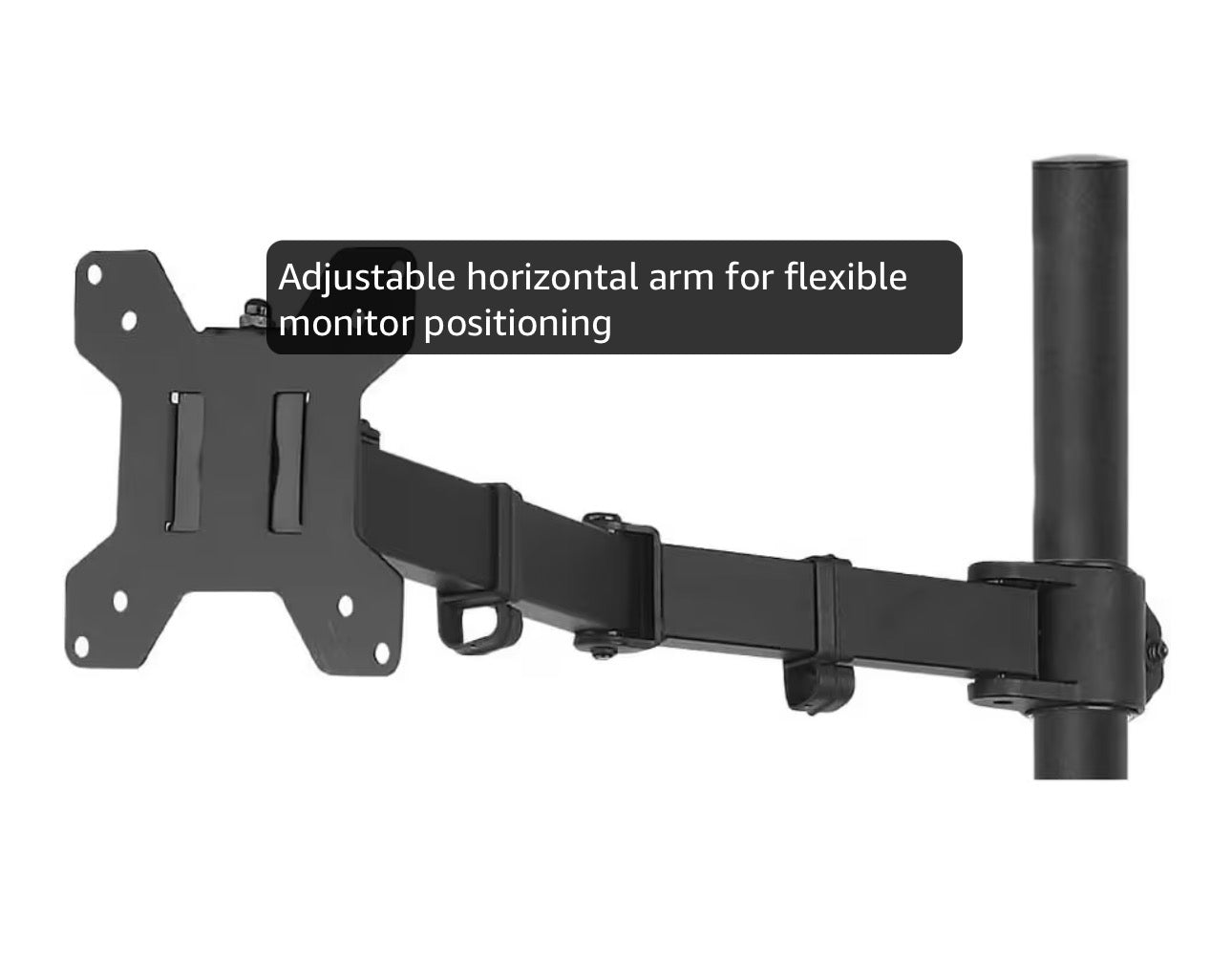 Single Computer Monitor Stand with Cable Management