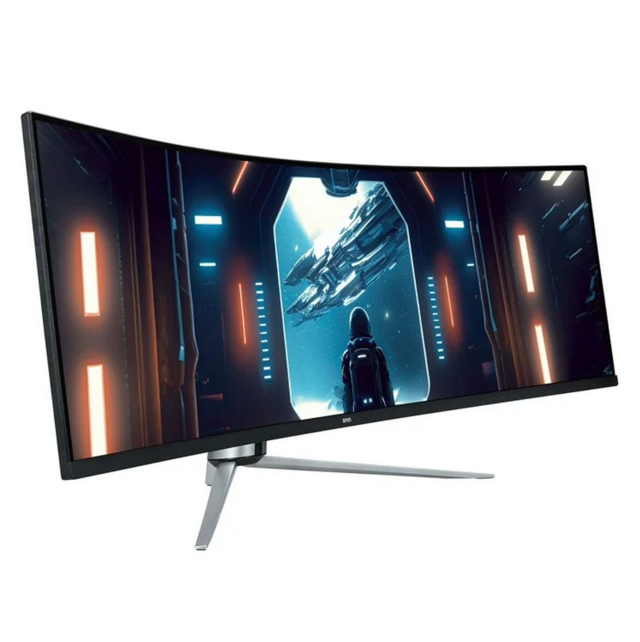 onn 49" 3840 x 1080p Curved Dual FHD Gaming Monitor