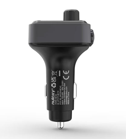 Nulaxy 54W Bluetooth 5.3 Car Adapter Charger 4-Port Fast Charging