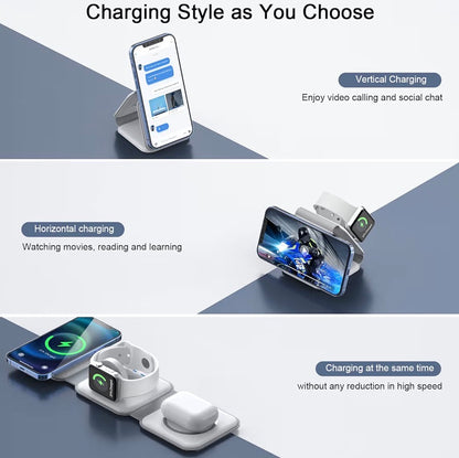 RTOPS Magnetic GaN Traval Wireless Charging Station