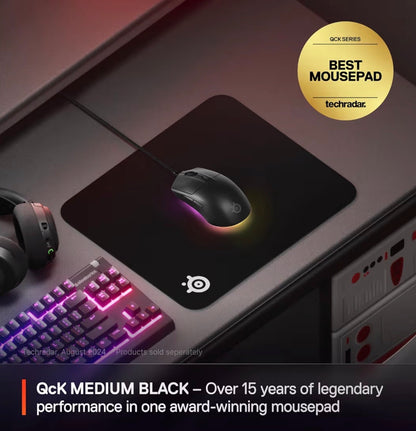 SteelSeries QcK Medium Gaming Mousepad — Black