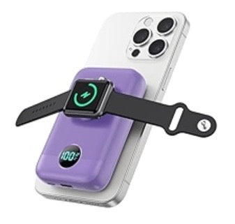 Magnetic Portable Charger for iPhone & Apple Watch