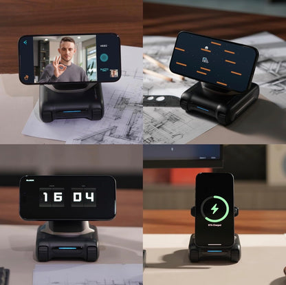 Robot-Space Black-AI Desktop Companion ChatGPT&Gemini Voice Interaction