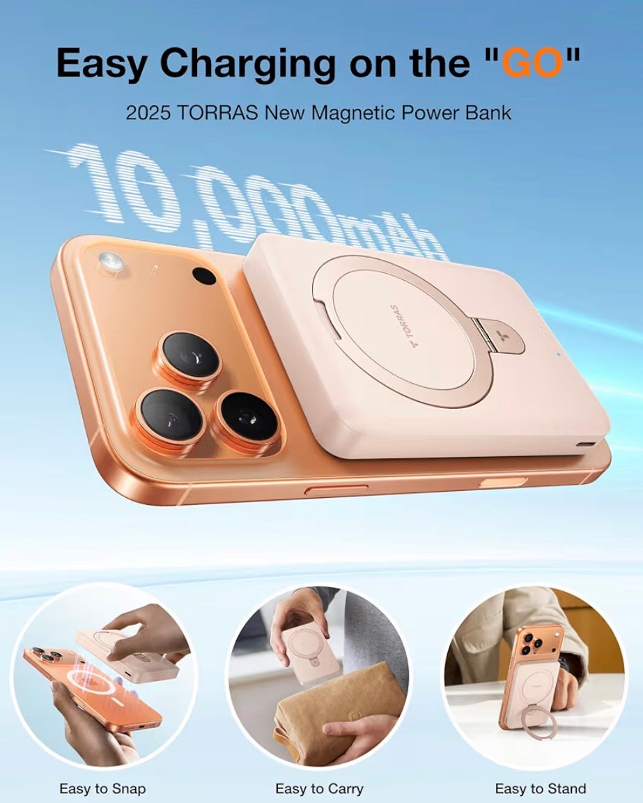 EasyGo 10000mAh Magnetic Portable Charger