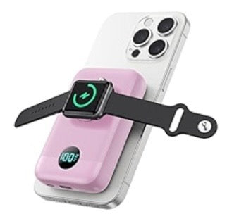 Magnetic Portable Charger for iPhone & Apple Watch
