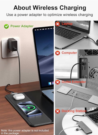 Wireless Charging Mouse Pad