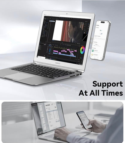 Magnetic Phone Holder for Laptop Designed for iPhone 17/16/15/14/13/12 MagSafe