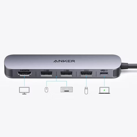 5 in 1 Hub with HDMI Docking Station