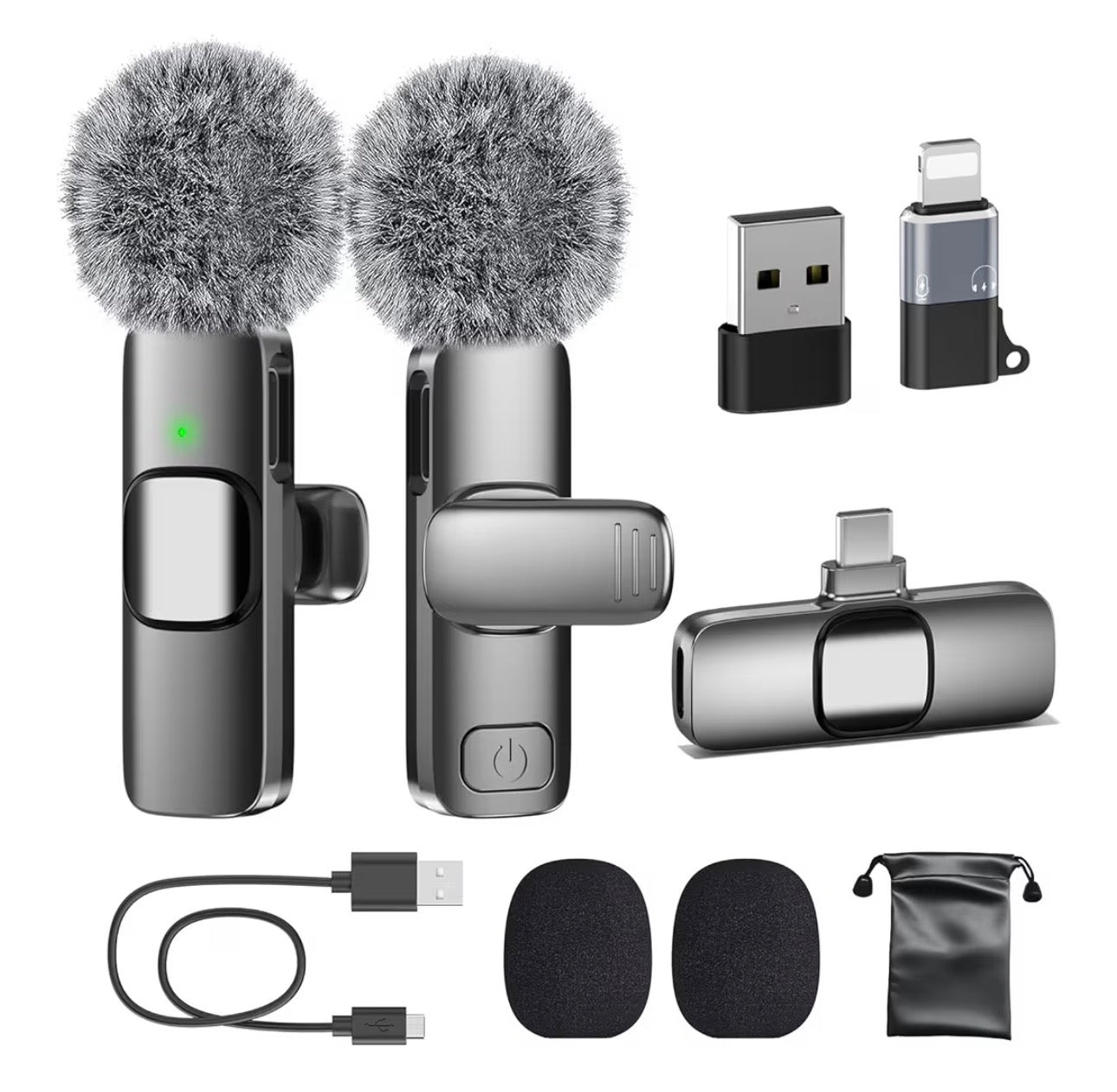 Content creation voice USB C Mini Microphone for iPhone 16/15/14/Android,
