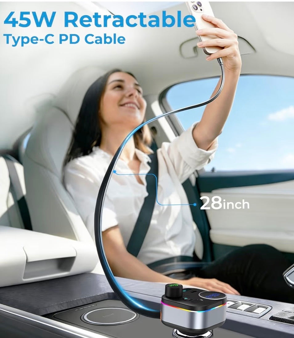 Bluetooth 5.4 FM Car Transmitter