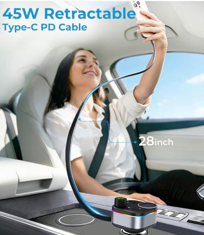 Bluetooth 5.4 FM Car Transmitter