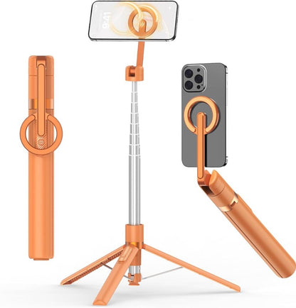 68" Magnetic Selfie Stick Tripod with Aluminum Strong Magnetic Holder for Magsafe