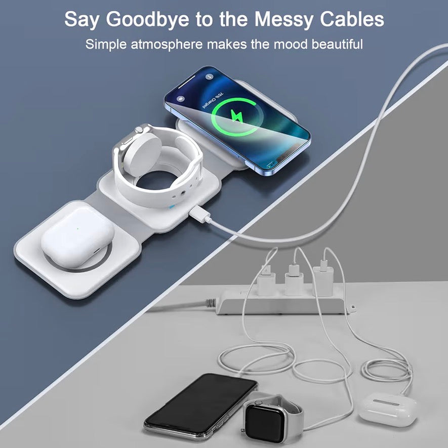 RTOPS Magnetic GaN Traval Wireless Charging Station