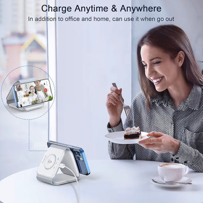 RTOPS Magnetic GaN Traval Wireless Charging Station