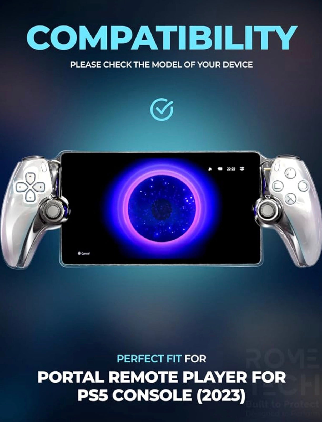 Case for PS5 Portal Clear Hard Case for PlayStation 5 Portal 2023 - Slim and Rugged PlayStation Portal Cover