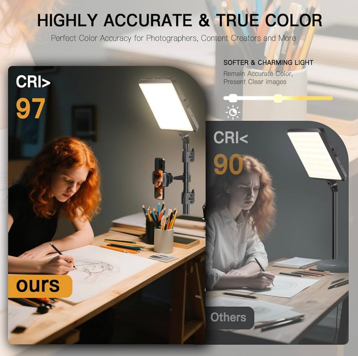 1-Pack LED Video Light Kit
