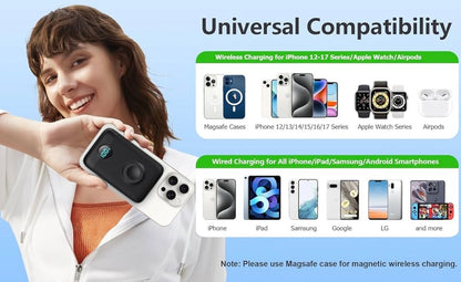 Magnetic Portable Charger for iPhone & Apple Watch