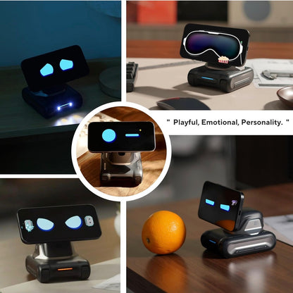 Robot-Space Black-AI Desktop Companion ChatGPT&Gemini Voice Interaction