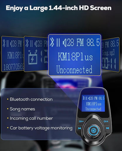 48W Bluetooth 5.4 Car FM Transmitter