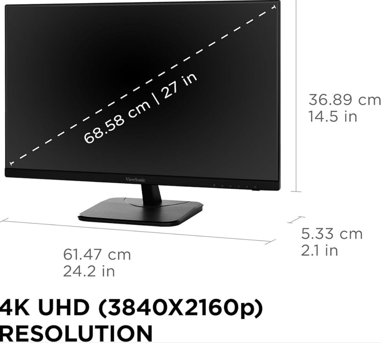 ViewSonic VA2456A-MHD 24 Inch 1080p Monitor