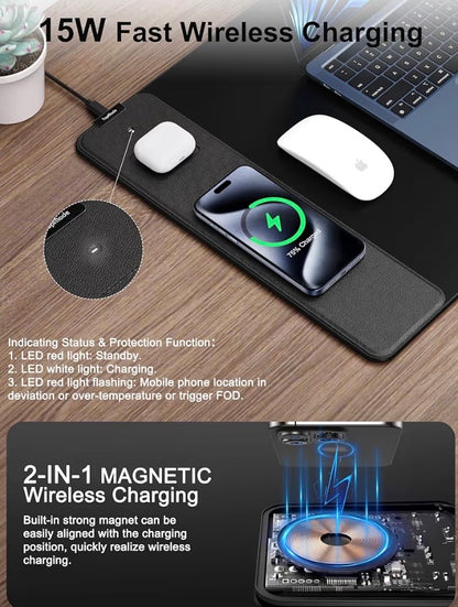 Wireless Charging Mouse Pad