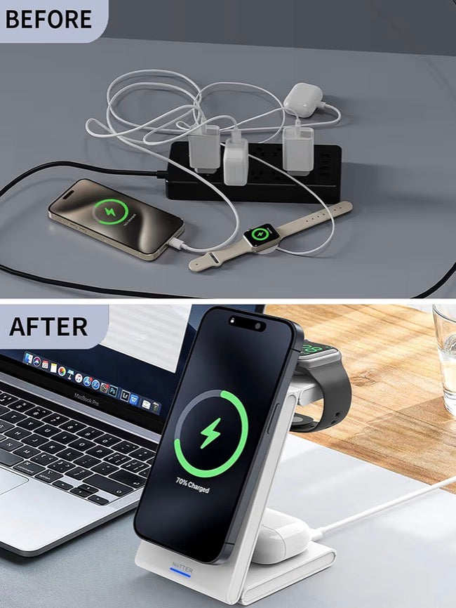 3 in 1 Wireless Charging Station