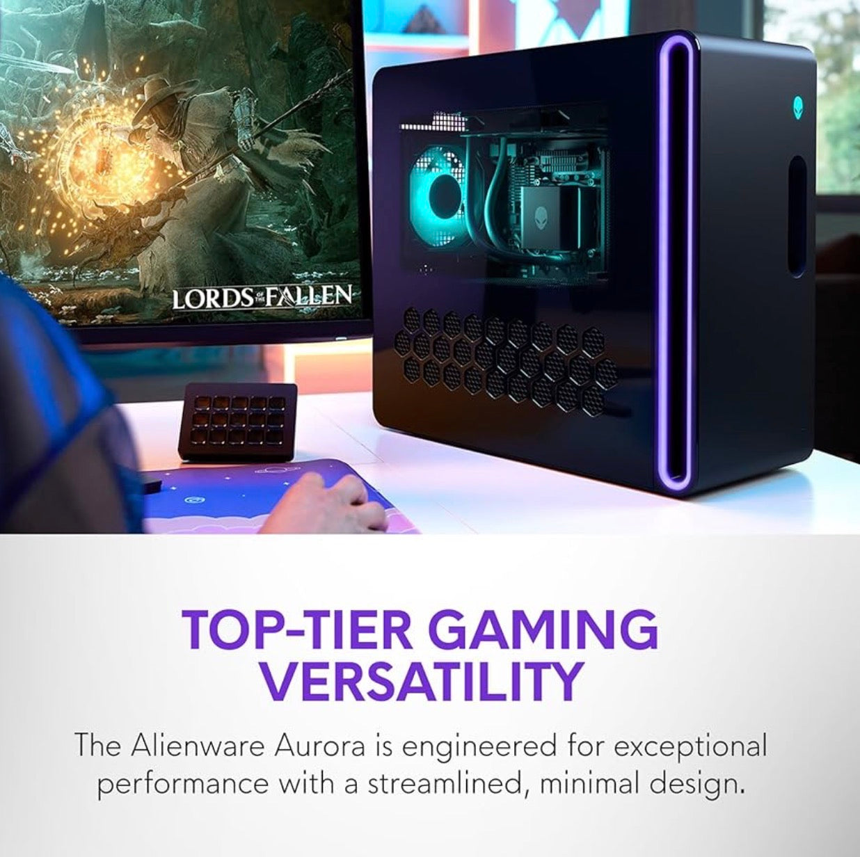 Alienware Aurora Gaming Desktop ACT1250 - Intel Core Ultra 7 265KF Processor, Liquid Cooled
