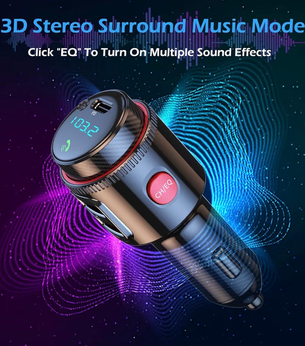 LIHAN Bluetooth 5.4 Car FM Transmitter