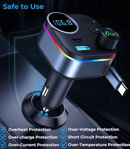 Bluetooth 5.4 FM Car Transmitter