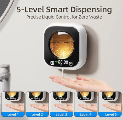 Automatic Liquid Soap Dispenser, Wall Mounted Soap Dispenser Electric Touchless Rechargeable