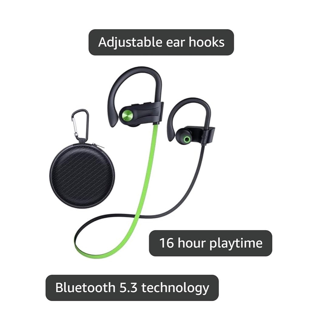 Bluetooth Headphones, Wireless Earbuds IPX7