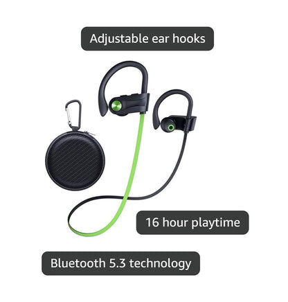 Bluetooth Headphones, Wireless Earbuds IPX7