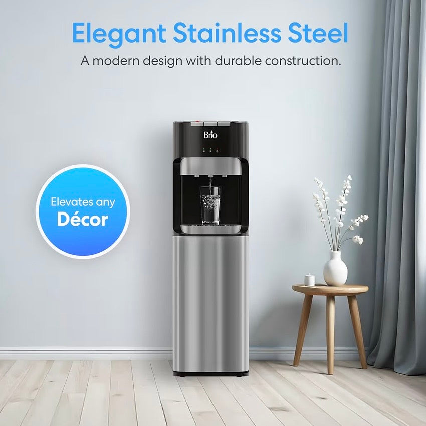Brio Bottom Loading Water Cooler Dispenser for 5 Gallon Bottles