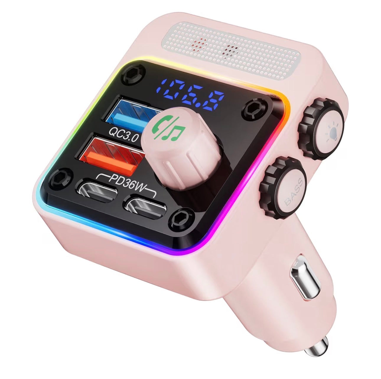 Nulaxy 54W Bluetooth 5.3 Car Adapter Charger 4-Port Fast Charging