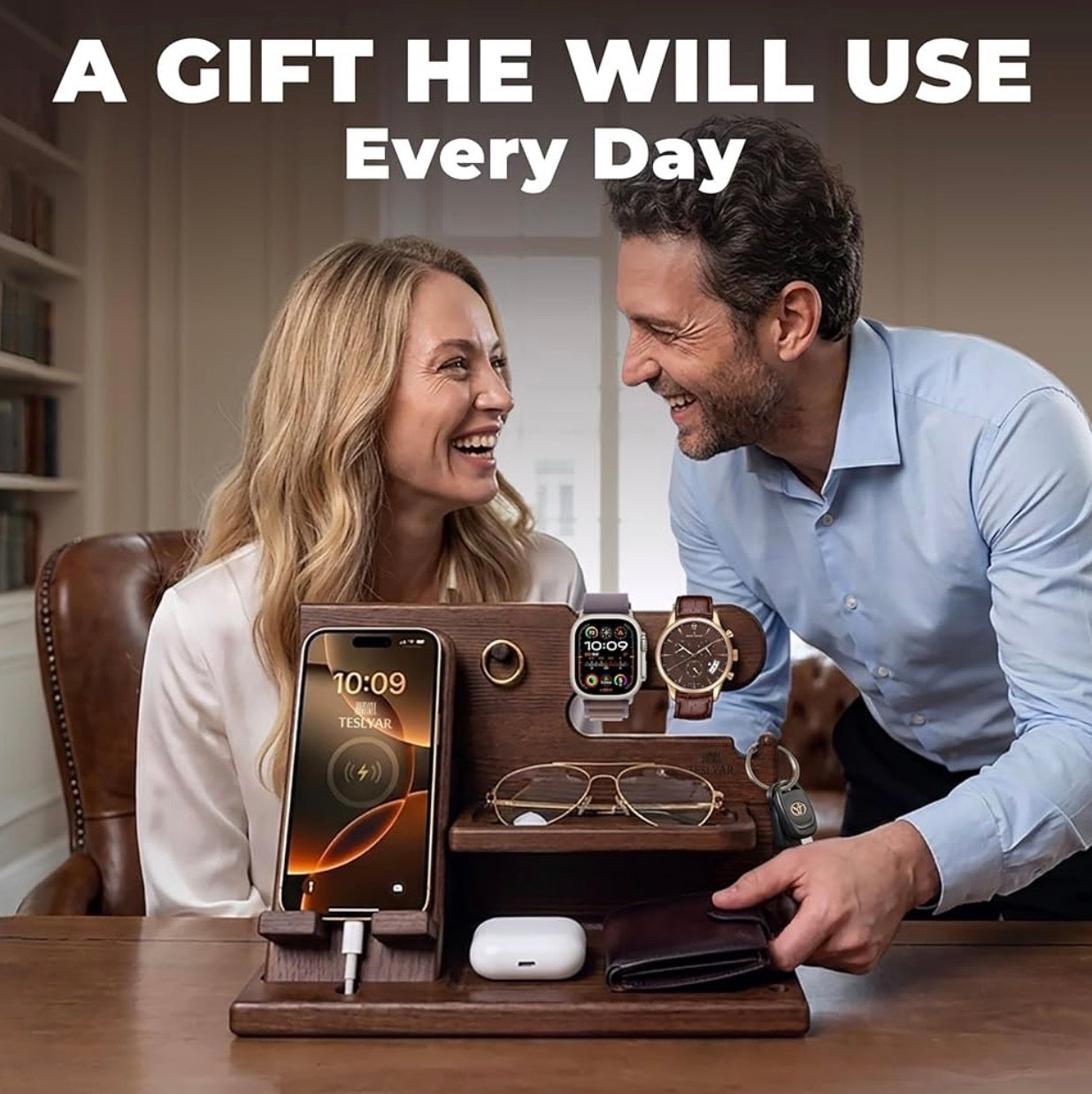 Wood Phone Docking Station
