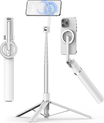 68" Magnetic Selfie Stick Tripod with Aluminum Strong Magnetic Holder for Magsafe