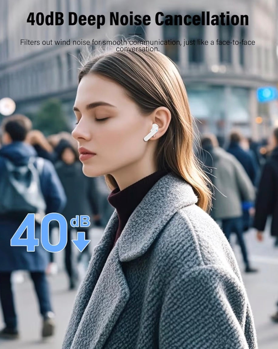 Wireless Earbuds, Bluetooth 5.4 Headphones Bass Stereo