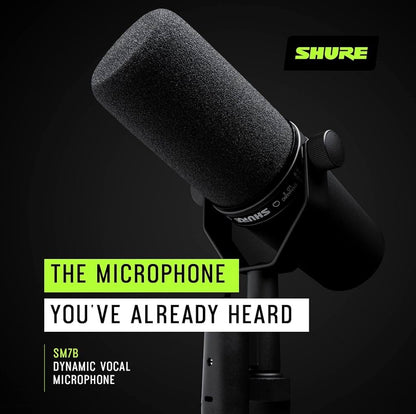 Shure SM7B Dynamic Studio Microphone