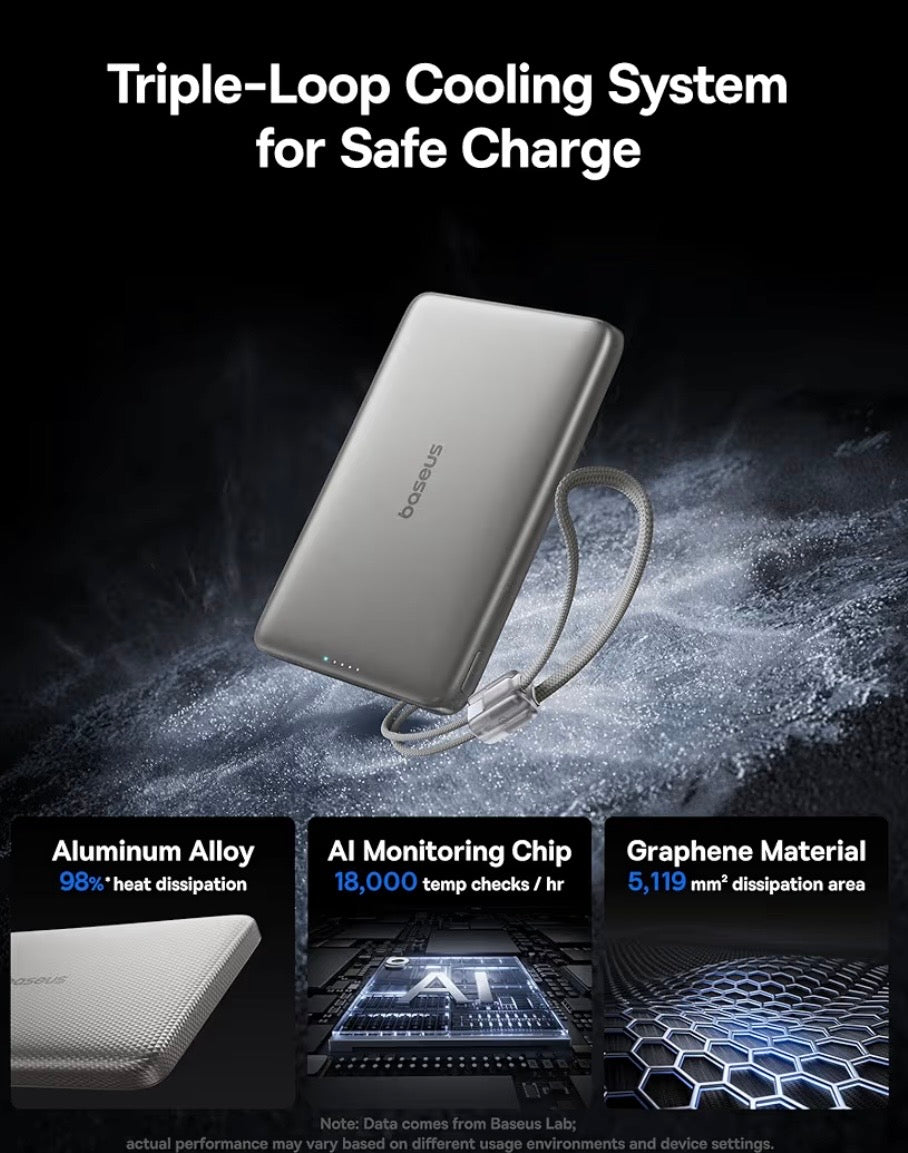 Baseus Picogo Qi2 15W Magsafe Portable Charger